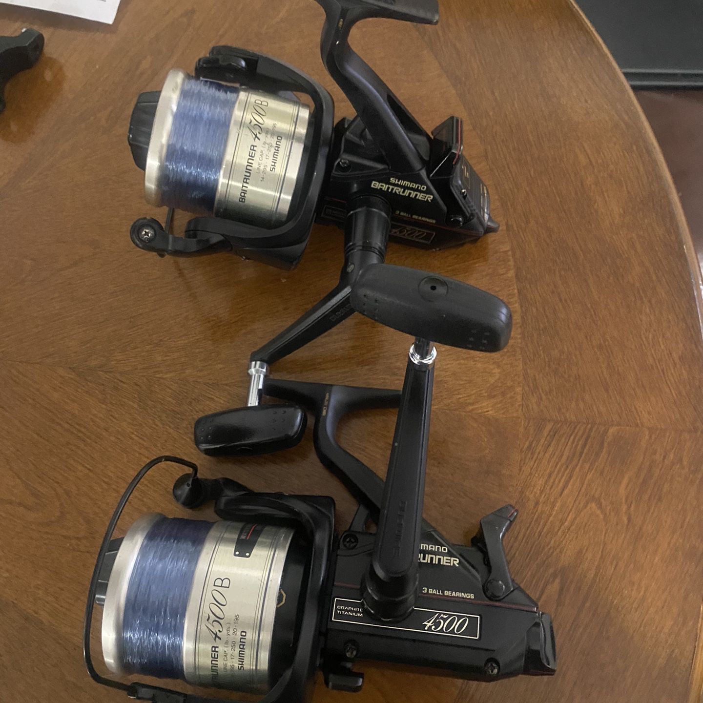 Like New Shimano Baitrunner 4500B With Shimano Saragosa Rods And New 20 Lb  Sufix Line /$150 Each Read The Ad Before Writing /$150 Each for Sale in