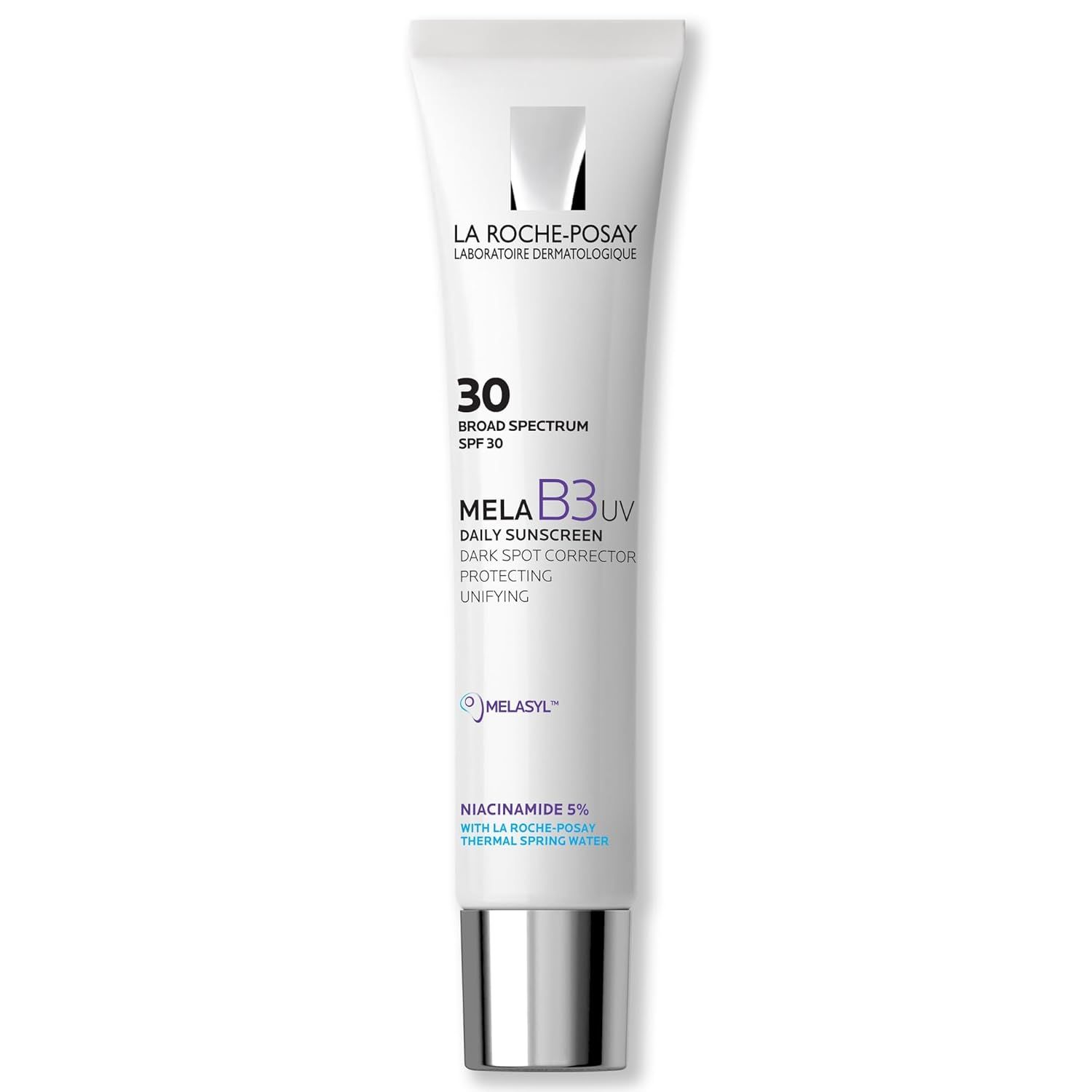 La Roche-Posay Mela B3 UV Daily Sunscreen, Face Moisturizer With SPF 30 + Anti-Aging Melasyl + 5% Niacinamide, Helps Correct & Protect From Sun Damage
