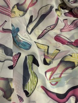 Vintage Fabric Poly Chiffon 2.5 Yards