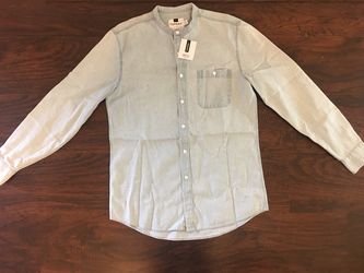 Band Collar Button Down