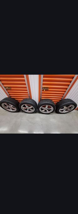 🔥 Set of 4 Chrome Rims & Tires – $600 OBO 🔥