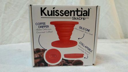 Kuissential SlickDrip- Collapsible Silicone Coffee Dripper, Filter Cone.