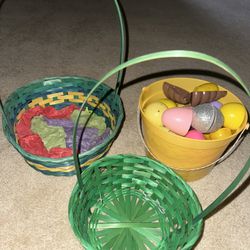 Easter Baskets And Some Eggs
