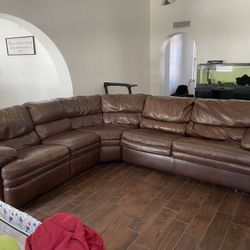 Leather Sectional Couch Sleeper