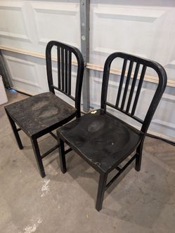 Metal chairs