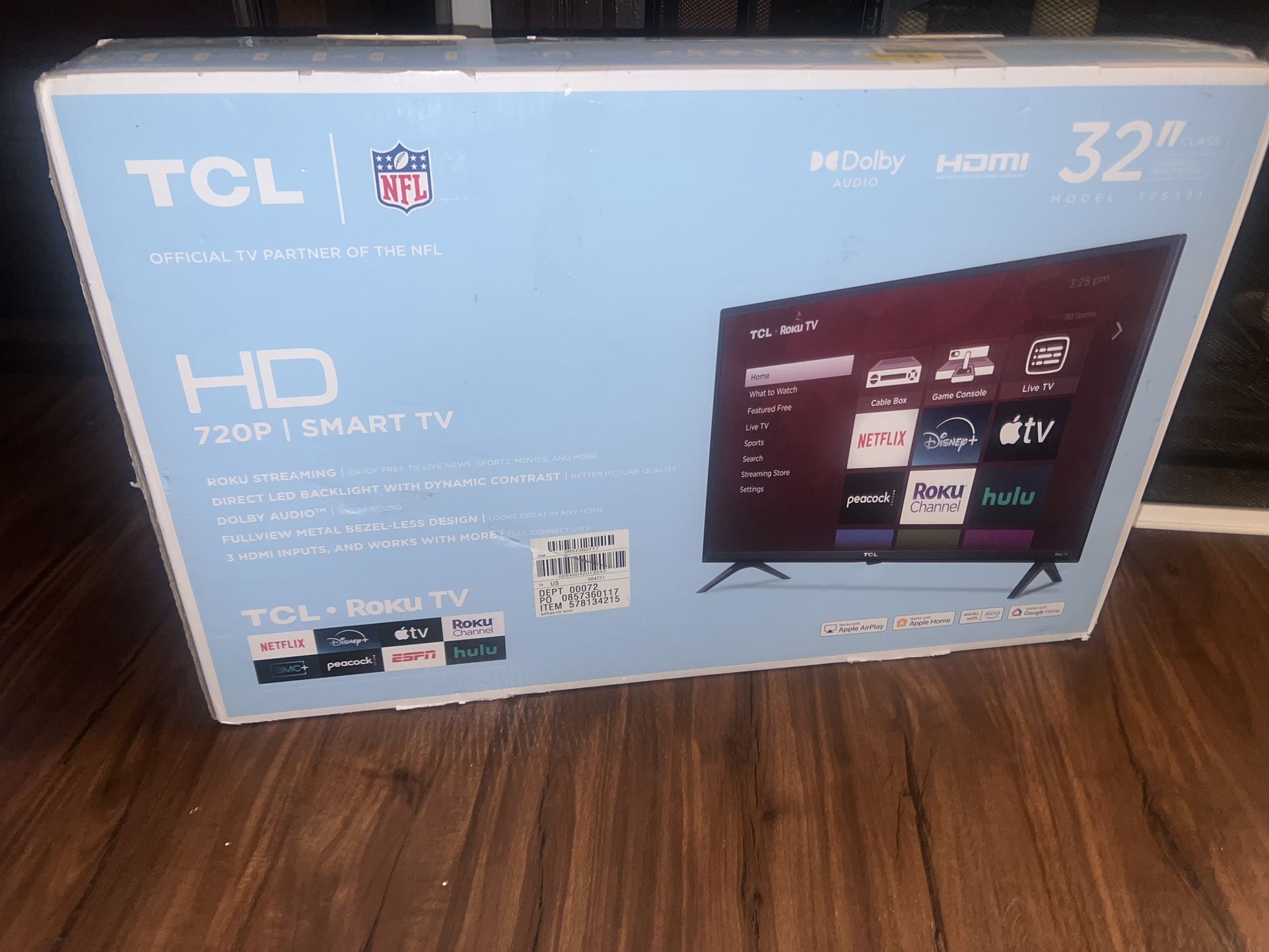 TCL Roku 32inch Smart TV