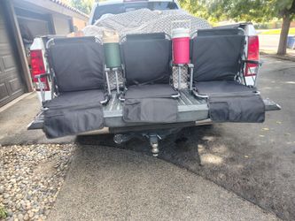 Stadium fold up seats.