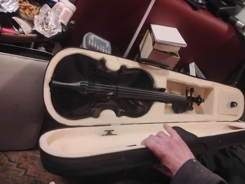 Violin No Bridge No Bow With Case