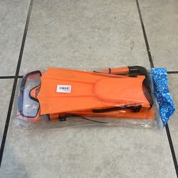 Snorkel Fins + Mask + Snorkel Combo – Ready to Use