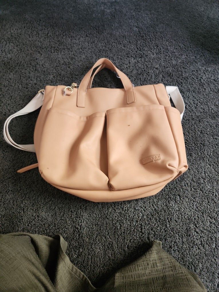 Skip Hop Tan Diaper Bag
