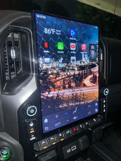 Tesla-Style Android Radio Screen with Climate Controls – Ready to Install