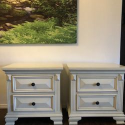 Antique White Nightstands