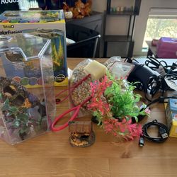 Small Fish Tank + Accessories OBO