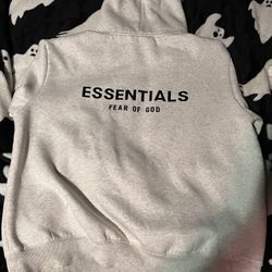 Grey Essentials Hoodie Don’t Fit Me Need A Large I Trade It For A Large 