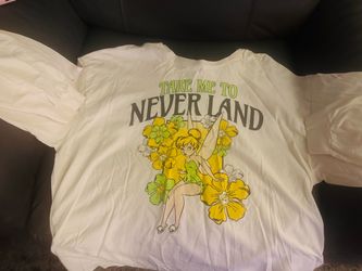 Disney Tinkerbell Take Me To Neverland Womens Long Sleeve Size XL
