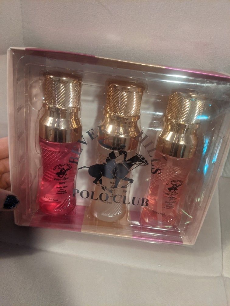 Beverly Hills Polo Club Set Of 3 Womens Body Mist Sprays BRAND NEW IN BOX