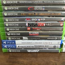 Xbox One, xbox360, PS4 Video Games