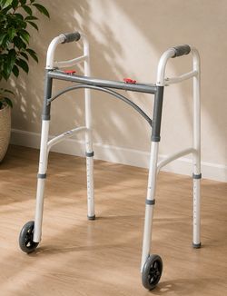 Drive Medical Folding Walker with Wheels – New