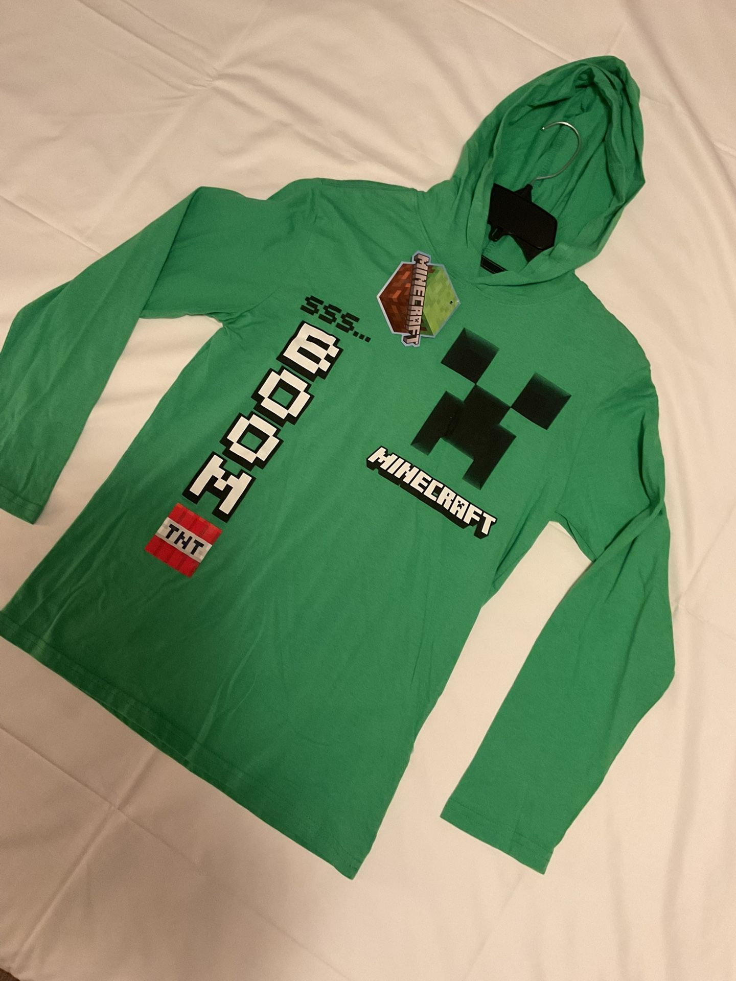 New Boys MINECRAFT Hoodie Shirt