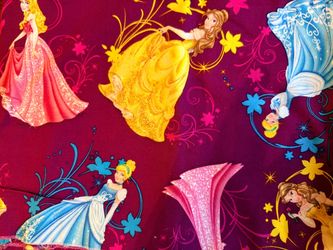Vintage Disney Princess Print Fabric