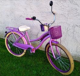 Women's huffy 24" beach cruiser bike bicicleta basket