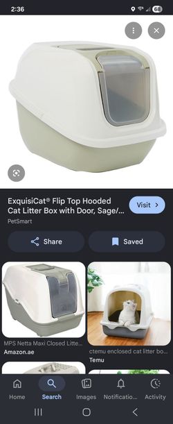 ISO covered litter box