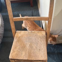 Antique Childs School Chair