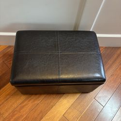 Faux Leather Storage Box In Nice Condition 