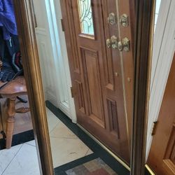 Vintage Wooden Mirror 