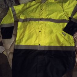High Visibility Rain  Trench Coats And Coats W/ Paints