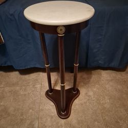 Marble top side table