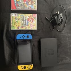 Nintendo Switch With 2 Games 