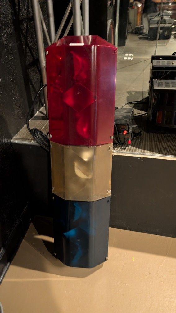 DJ Man Cave Police red blue vintage classic light bar - lightbar
