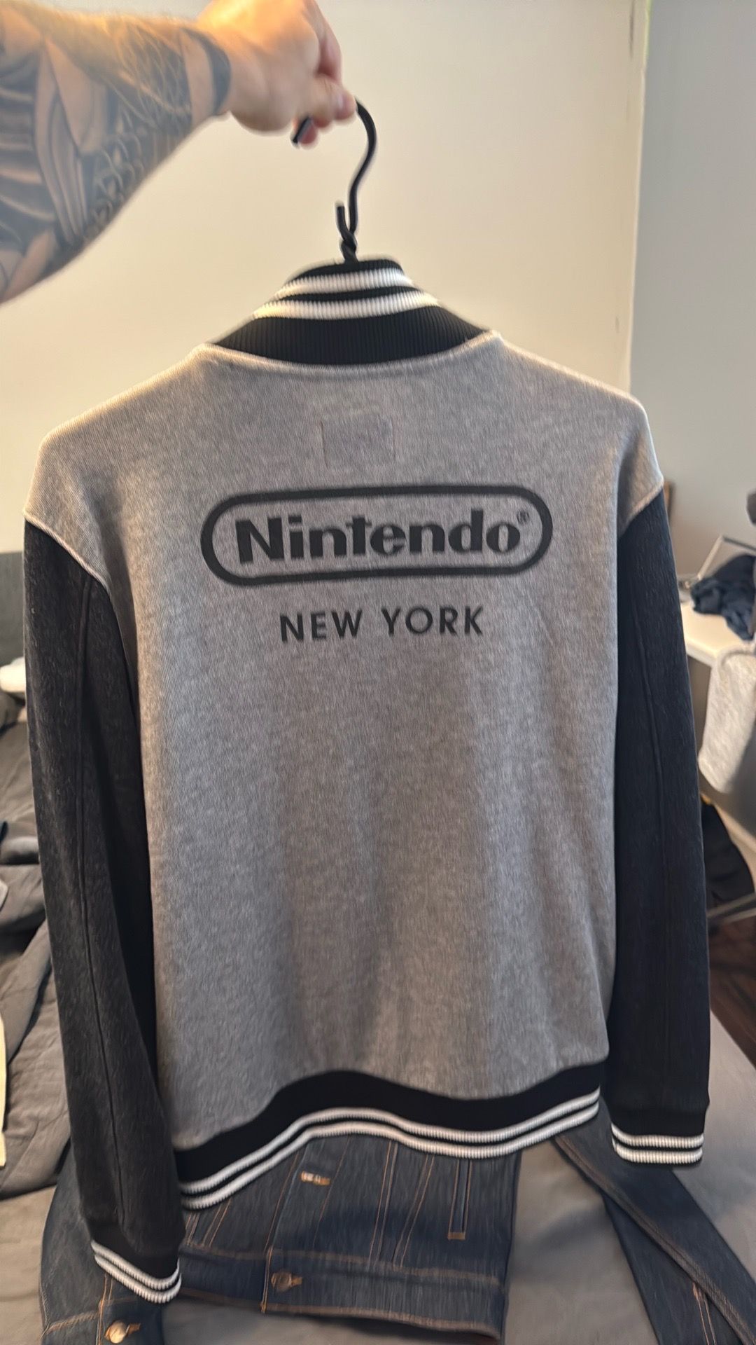 Nintendo New York Letterman jacket Men’s Size Medium