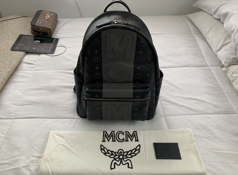MCM Backpack “Stark Logo Stripe”