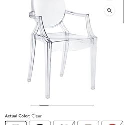 Clear Acrylic Chair With Arms