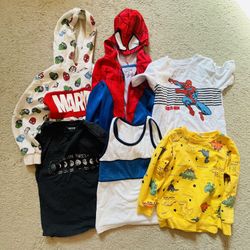 6 Pack Assorted 6T Boy's Shirts, Sweaters, & Jacket