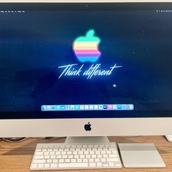 2017 iMac 27” A1419 Retina 5K QuadCore i5-7500 3.4GHz 8GB 32GB SSD+1TB Fusion macOS Sequoia