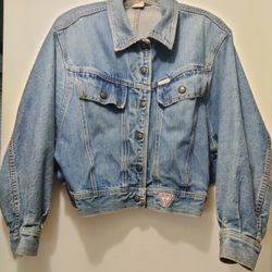 Vintage Retro Guess Brand Jean Jacket 