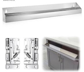 Stainless Steel Sink Tip-Out Tray Kit, Silver