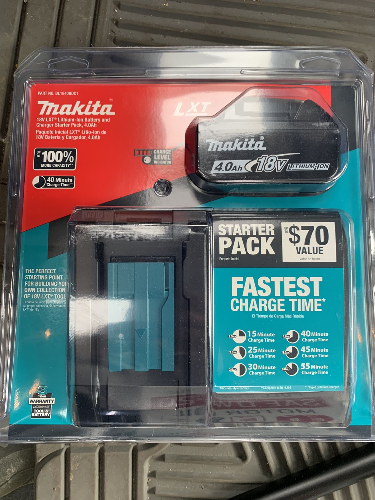 4.0 Makita Battery And Charger 