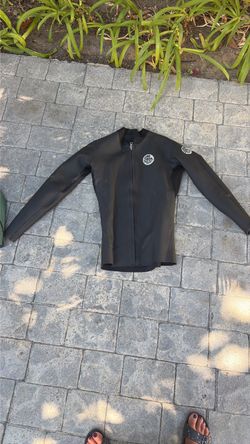 XL Rip Curl Black Mens Wetsuit Jacket Long Sleeve