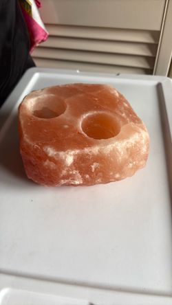Himalayan Salt 2 Tea light Candle Holder 