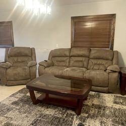 Electric Recliner Sofa Set