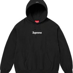 Supreme Box Logo Black Hoodie - Men's XL