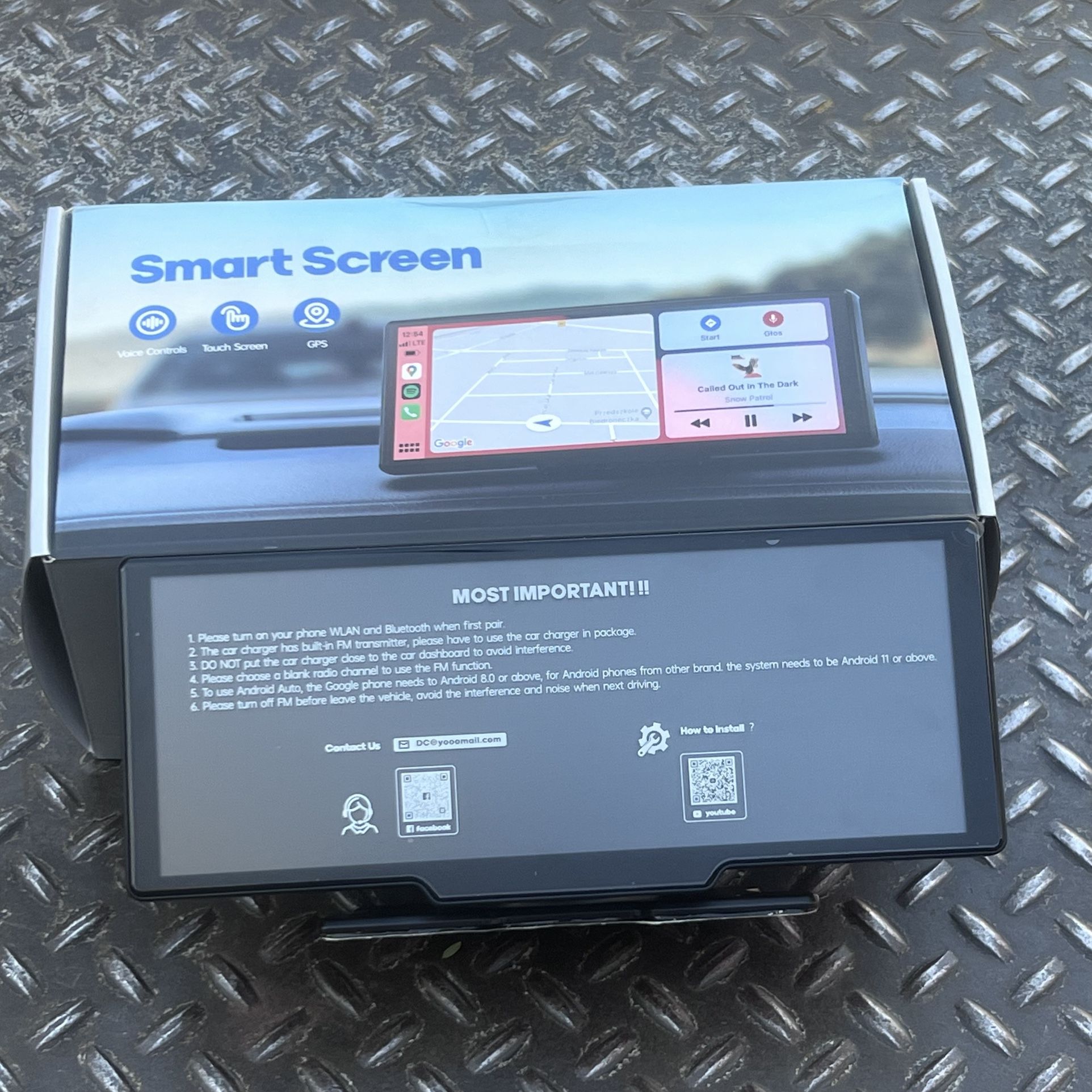 9.26" Touchscreen Car Stereo, Wireless Carplay Screen for Car Portable Car Radio Receiver Bluetooth, FM Frequency, Voice Control