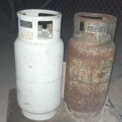 2 Forklift Propane Tanks