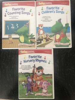 Lot of 3 Baby Genius Favorite Counting Songs Children's Songs Nursery Rhymes DVD