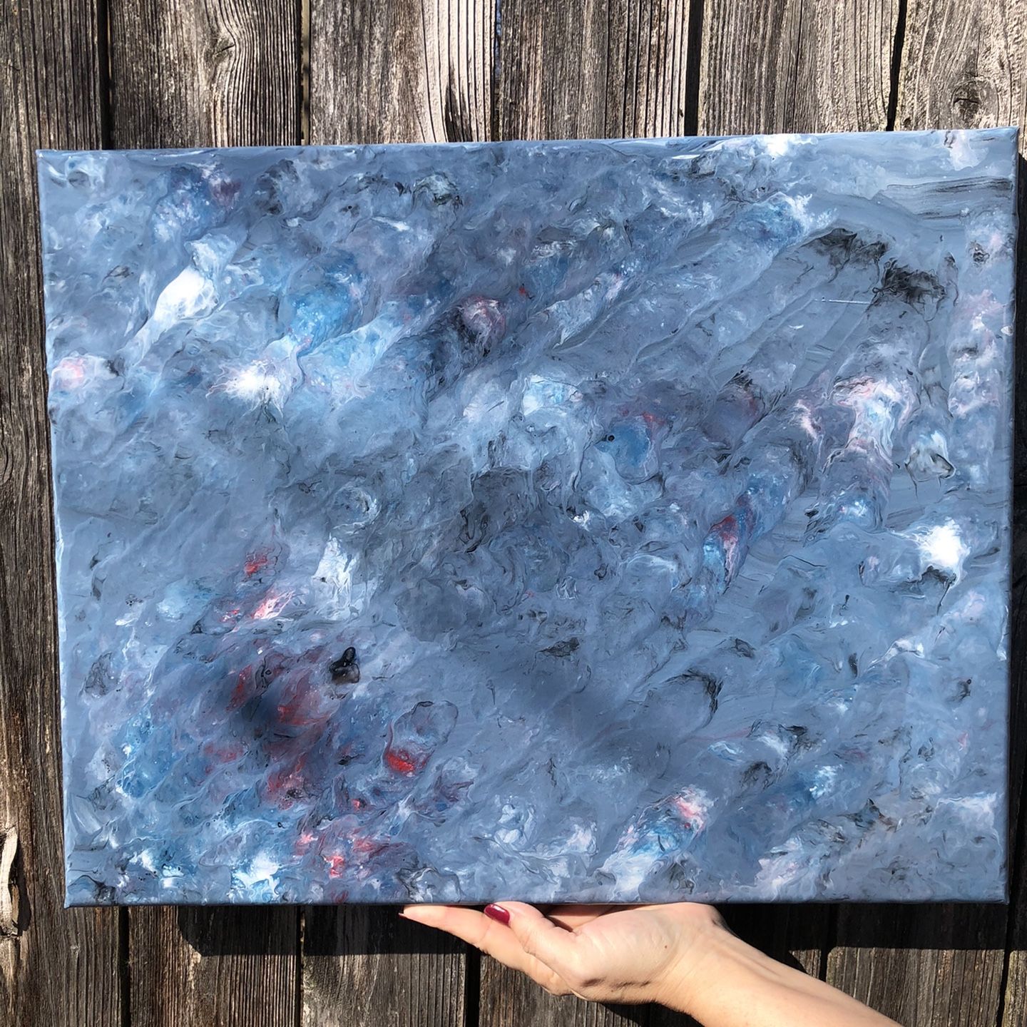 16 X 20 Canvas Acrylic / Resin Art O.B.O