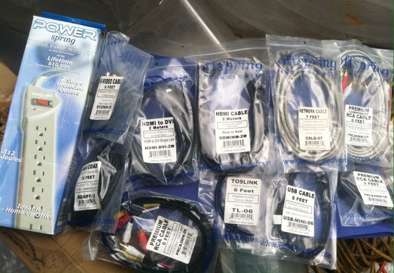 11 PCS LCD Blue Ray HD/HDTV Home Entertainment Cables Bundle New